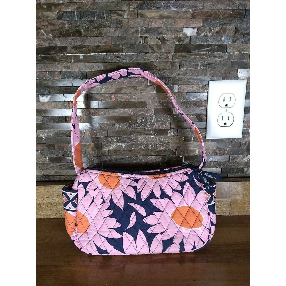 Vera Bradley Little Betsy Loves Me... Pink Floral Hand Bag Retired